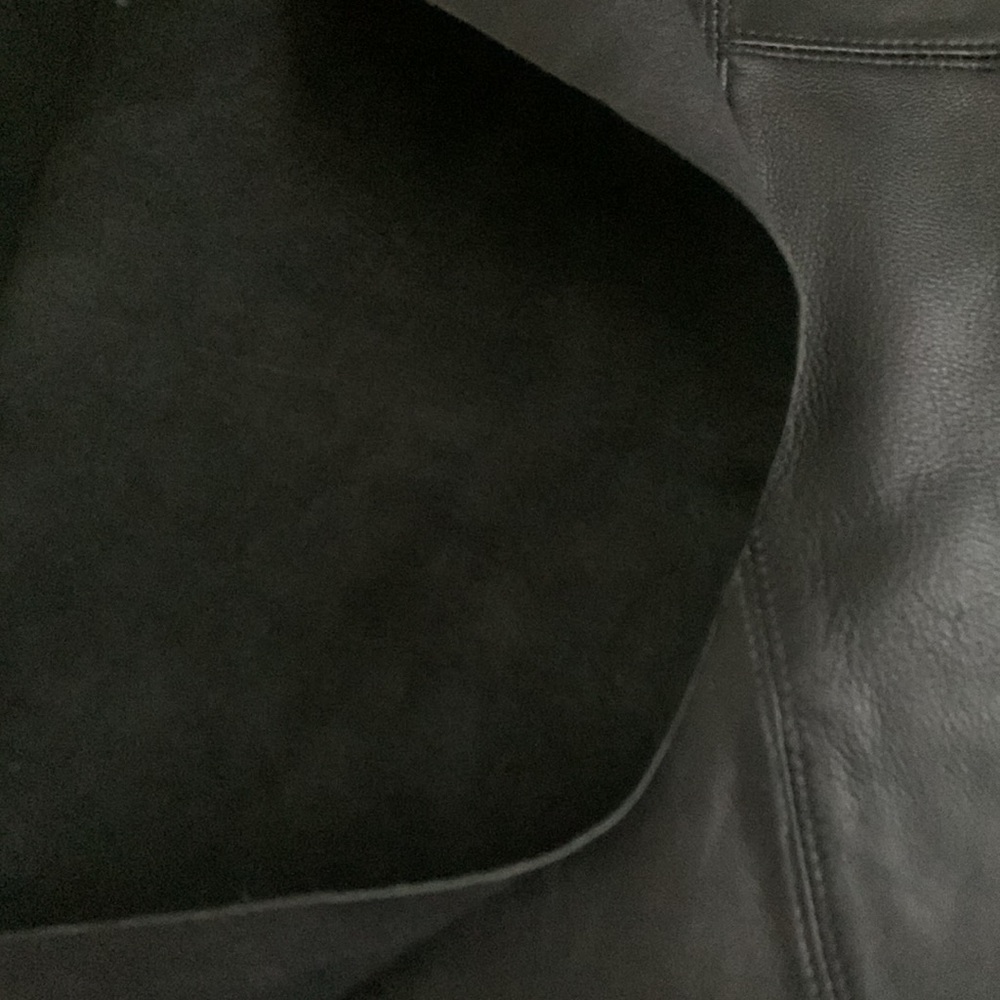 Vintage Floor Length Genuine Leather Maxi Skirt with Back Zipper - Picture 12 of 13